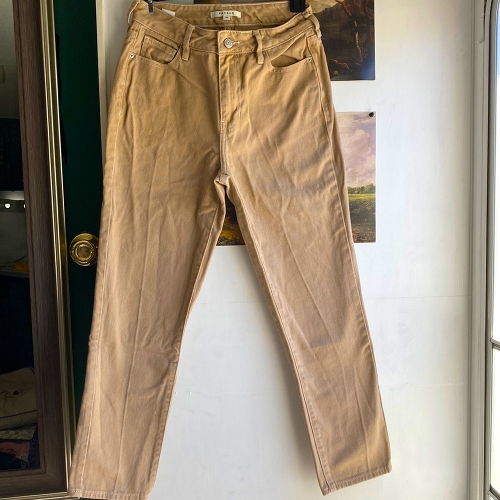 Pacsun high rise khaki/tan jeans size 25